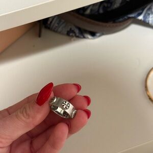 Tory Burch Silver Ring Size 6